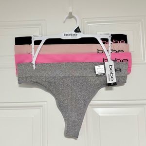 Bebe - 4 Pack Tag Free Seamless Thong